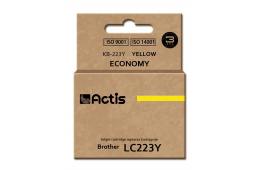 Tusz ACTIS KB-223Y (zamiennik Brother LC223Y; Standard; 10 ml; żółty)