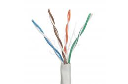 Kabel UTP Alantec KIU5PVC305 ( kat.5e PVC 305m szary, drut  ) 100% miedź