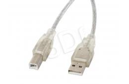 Kabel Lanberg  CA-USBA-12CC-0018-TR (USB 2.0 M - USB 2.0 M; 1,8m; kolor czarny)