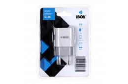 Ładowarka IBOX C-35 1A WHITE ILUC35W (USB; kolor biały)