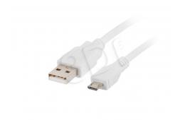 Kabel Lanberg CA-USBM-10CC-0018-W (USB 2.0 M - Micro USB M; 1,8m; kolor biały)