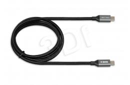 Kabel IBOX IKUMTC31G2 (USB - USB 3.0 Typu C ; 1m; kolor czarny)