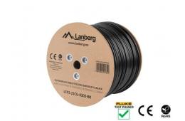 Kabel sieciowy zewnętrzne Lanberg LCF5-21CU-0305-BK (FTP; 305m; kat. 5e; kolor czarny)