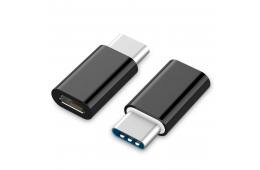 Adapter GEMBIRD A-USB2-CMmF-01 (USB typu C M - Micro USB F; kolor czarny)