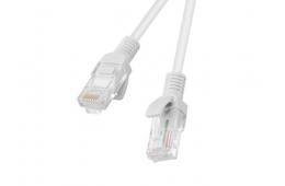 Kabel UTP Lanberg PCU5-10CC-0200-S (RJ45, U/UTP - RJ45, U/UTP ; 2m; UTP; kat. 5e; kolor szary)