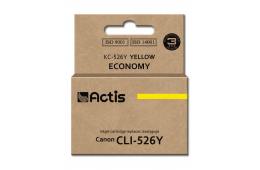 Tusz ACTIS KC-526Y (zamiennik Canon CLI-526Y; Standard; 10 ml; żółty)