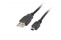 Kabel Lanberg CA-USBK-10CC-0018-BK (USB 2.0 M - Mini USB M; 1,8m; kolor czarny)